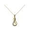 Revere 9ct Gold Diamond Infinity Pendant 18 Inch Necklace