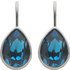Revere Sterling Silver Blue Swarovski Crystal Drop Earrings