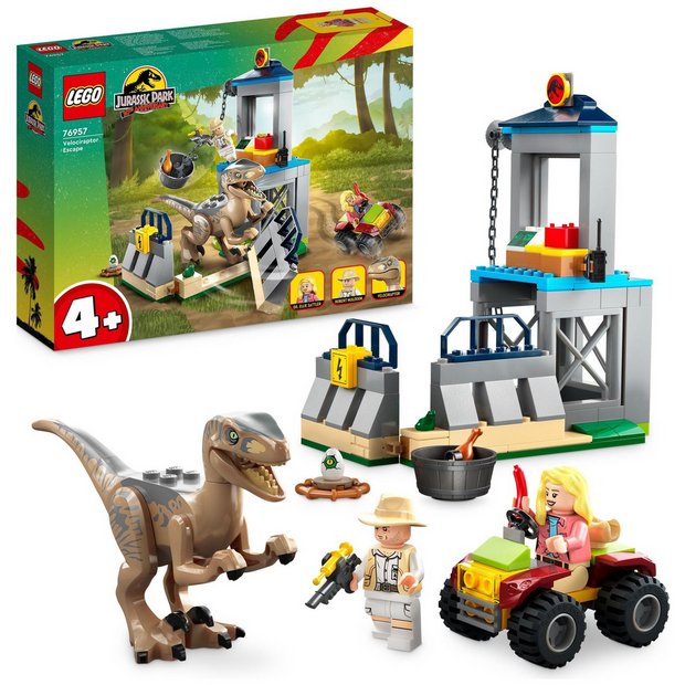 Buy LEGO Jurassic Park Velociraptor Escape Dinosaur Toy 76957