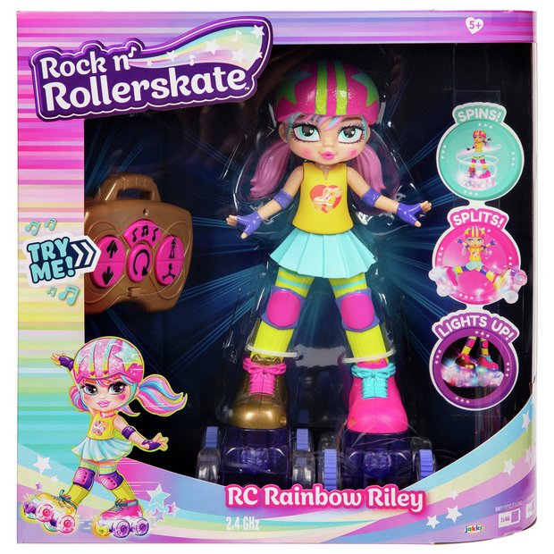 Buy Rock N Rollerskate Rainbow Riley Doll - 12inch/30cm, Dolls