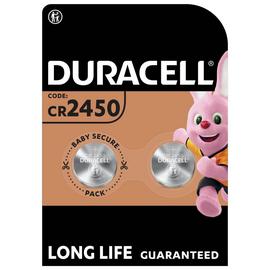 Duracell 2450 Lithium Coin Batteries 3V (CR2450) - Pack of 2
