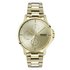 HUGO Mens Focus Gold Plated Bracelet Watch
