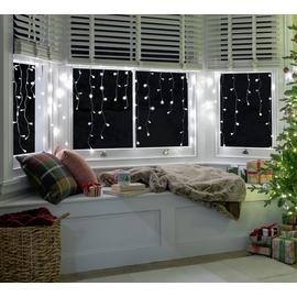 Habitat 160 Warm White LED Christmas Icicle Lights