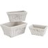 Argos Home Willow Set of 3 Storage Baskets - White
