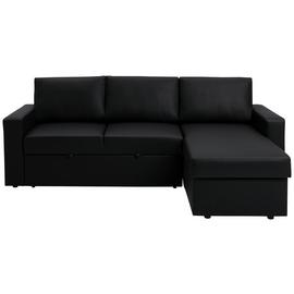 Argos Home Miller Faux Leather Right Hand Corner Sofa Bed