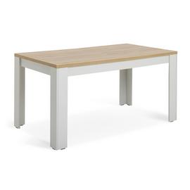 Argos Home Preston 6 Seater Dining Table - Grey