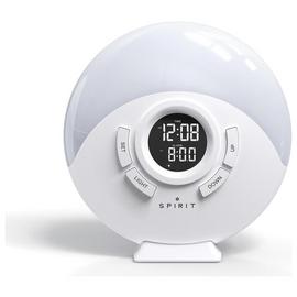 Spirit Digital LED Wakeup Light Alarm Clock - White