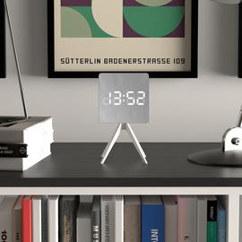 Space Hotel Droid LED Digital Alarm Clock - Silver