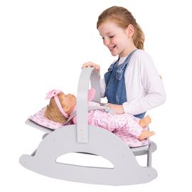 Tiny Treasures Wooden Baby Doll Bouncer