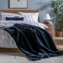 Habitat Faux Fur Plain Throw