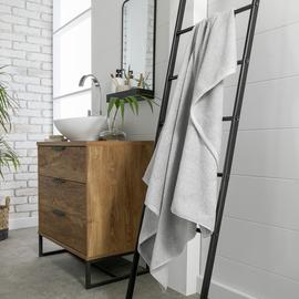 Home Essentials Plain Bath Sheet - Grey