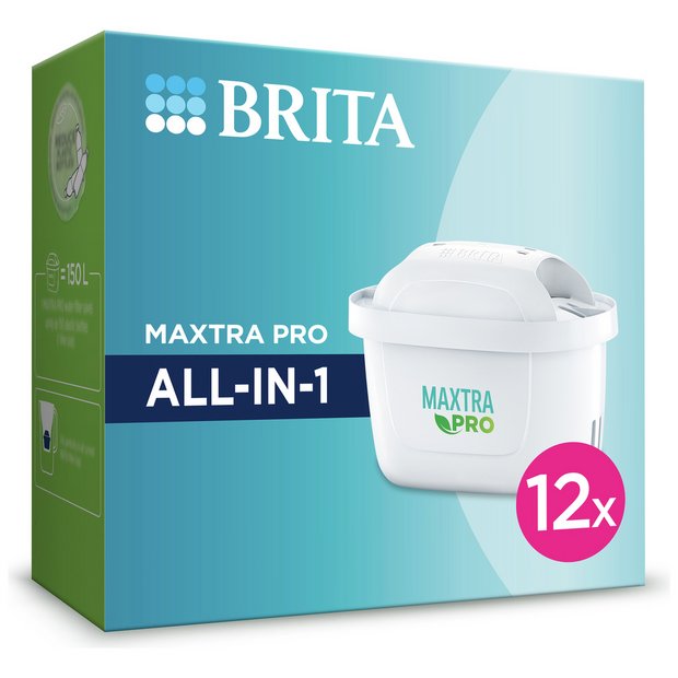 BRITA MAXTRA+ replacement water filter cartridges, compatible with all  BRITA jugs -reduce chlorine, limescale and impurities for great taste - 12  pack