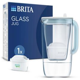 BRITA Glass Water Filter Jug Light Blue 2.5L