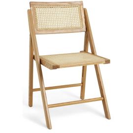 Habitat Peio Rattan Folding Dining Chair - Natural