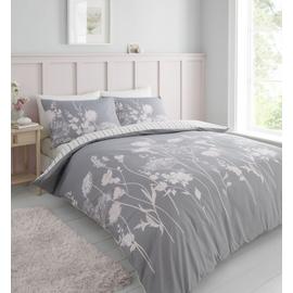 Catherine Lansfield Meadowsweet Grey Bedding Set