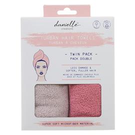 Danielle Creations Hair Turban Towel-Pack of 2