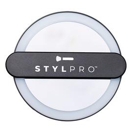 Stylpro Twirl Me Up Hand Held LED Mirror - Black