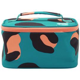 Smash Leopard Print Teal and Orange Lunch Bag