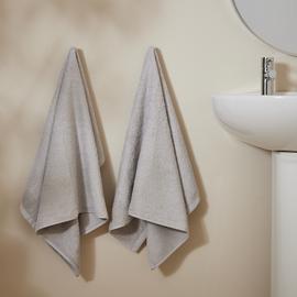 Home Essentials Plain 2 Pack Hand Towels