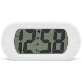Acctim Silicone Digital LCD Alarm Clock - White