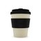 Ecoffee Cup Black & White Matt Travel Mug - 340ml