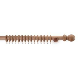 Argos Home Wooden Fixed Curtain Pole - 240cm