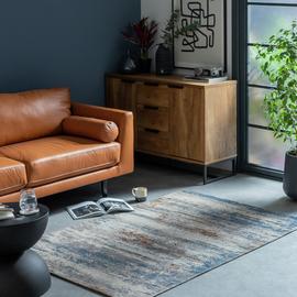 Habitat Distressed Abstract Flatweave Rug