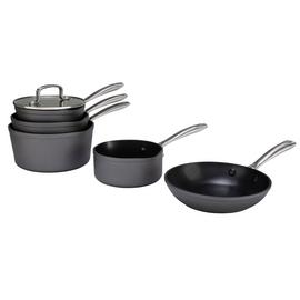 Habitat 5 Piece Hard Anodised Aluminium Pan Set