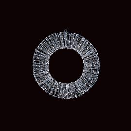 Premier Decorations Silver LED Lights Christmas Wreath