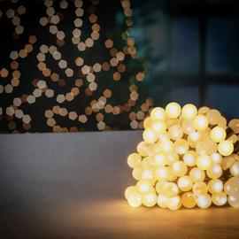 Premier Decorations Warm White Christmas Pearl Berry Lights
