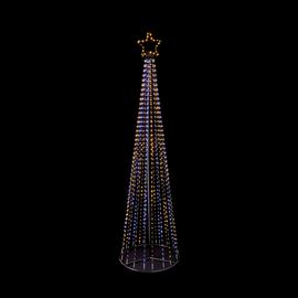 Premier Decorations 8ft Pyramid LED Christmas Tree