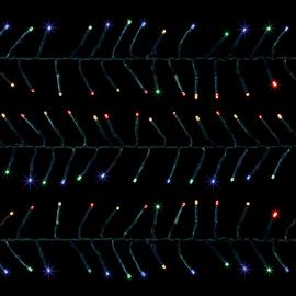Premier Decorations 3000 Colour LED Christmas Cluster Lights