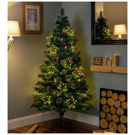 Premier Decorations 6ft Fibre Optic Snow Tip Christmas Tree