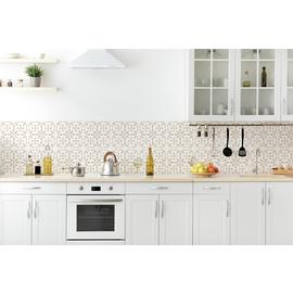 D-C-Fix Flowers Self Adhesive Vinyl Wall Tiles - Natural