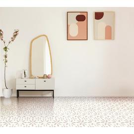 D-C-Fix Flowers Adhesive Vinyl Floor Tiles - Natural
