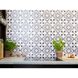 D-C-Fix Floral Shapes 3D Grey Wallpaper