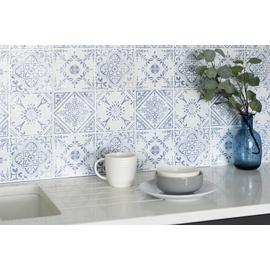 D-C-Fix Vintage Self Adhesive Vinyl Wall Tiles - Blue