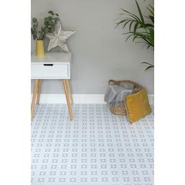 D-C-Fix Small Stars Adhesive Vinyl Floor Tiles - Grey
