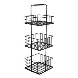 Habitat 3 Tier Wire Mesh Storage Caddy - Black