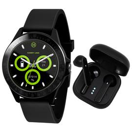 Harry Lime Black Smart Watch and Ear Pod Set
