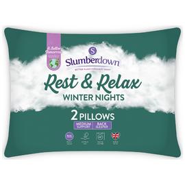 Slumberdown Rest & Relax Medium Support Pillow Pair