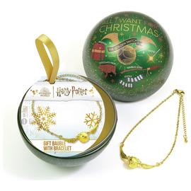 Harry Potter Gold Plated Golden Stitch Bauble Bracelet