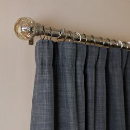 Argos Home Thermal Door Curtain - Charcoal