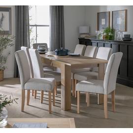 Argos Home Miami Extend Oak Dining Table & 8 Chairs