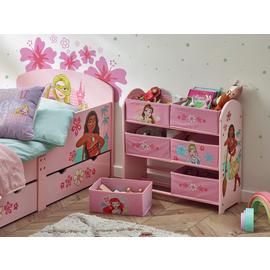 Disney Princess 3 Tier Basket Storage Unit - Pink