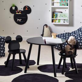 Disney Mickey Kids Table and 2 Chairs - Black
