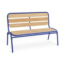 Habitat 2 Seater Wooden Garden Bench - Blue