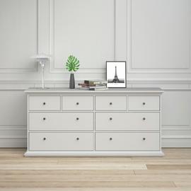 Tvilum Paris 8 Drawer Chest - White
