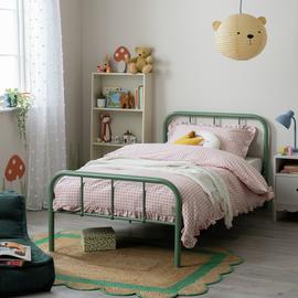 Argos Home Charlie Single Metal Bed Frame - Green
