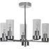 Argos Home Wallis 5 Light Glass Ceiling Light - Chrome